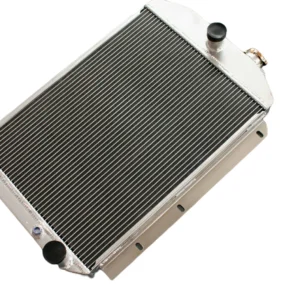 56MM 2 ROW ALUMINUM RADIATOR CHEVY HOT/STREET ROD 350 V8 W/TRANNY COOLER 1937 37